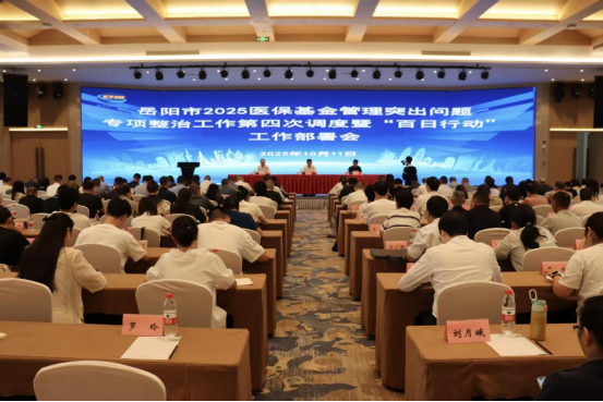 岳阳市召开2025年医保基金管理突出问题专项整治工作第四次调度暨“百日行动” 工作部署会   